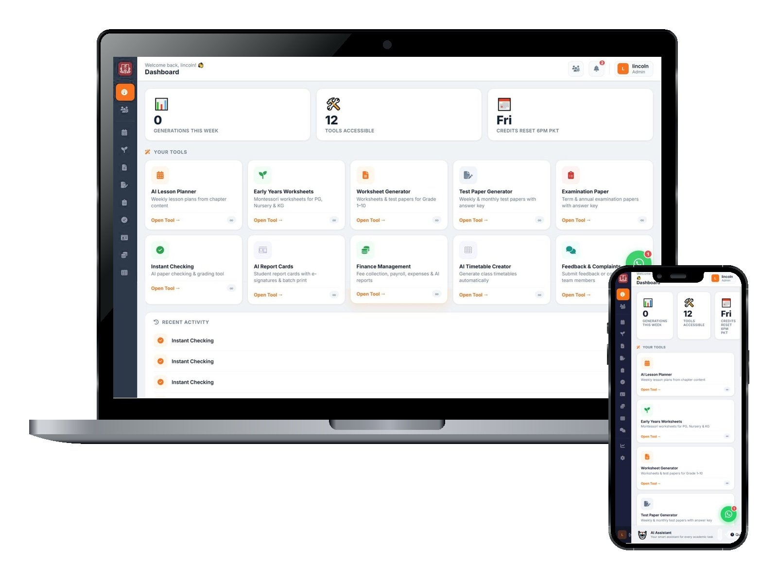 Campulse dashboard on MacBook, iPad and iPhone